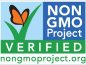 NON GMO Project Verified. nongmoproject.org badge